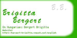 brigitta bergert business card